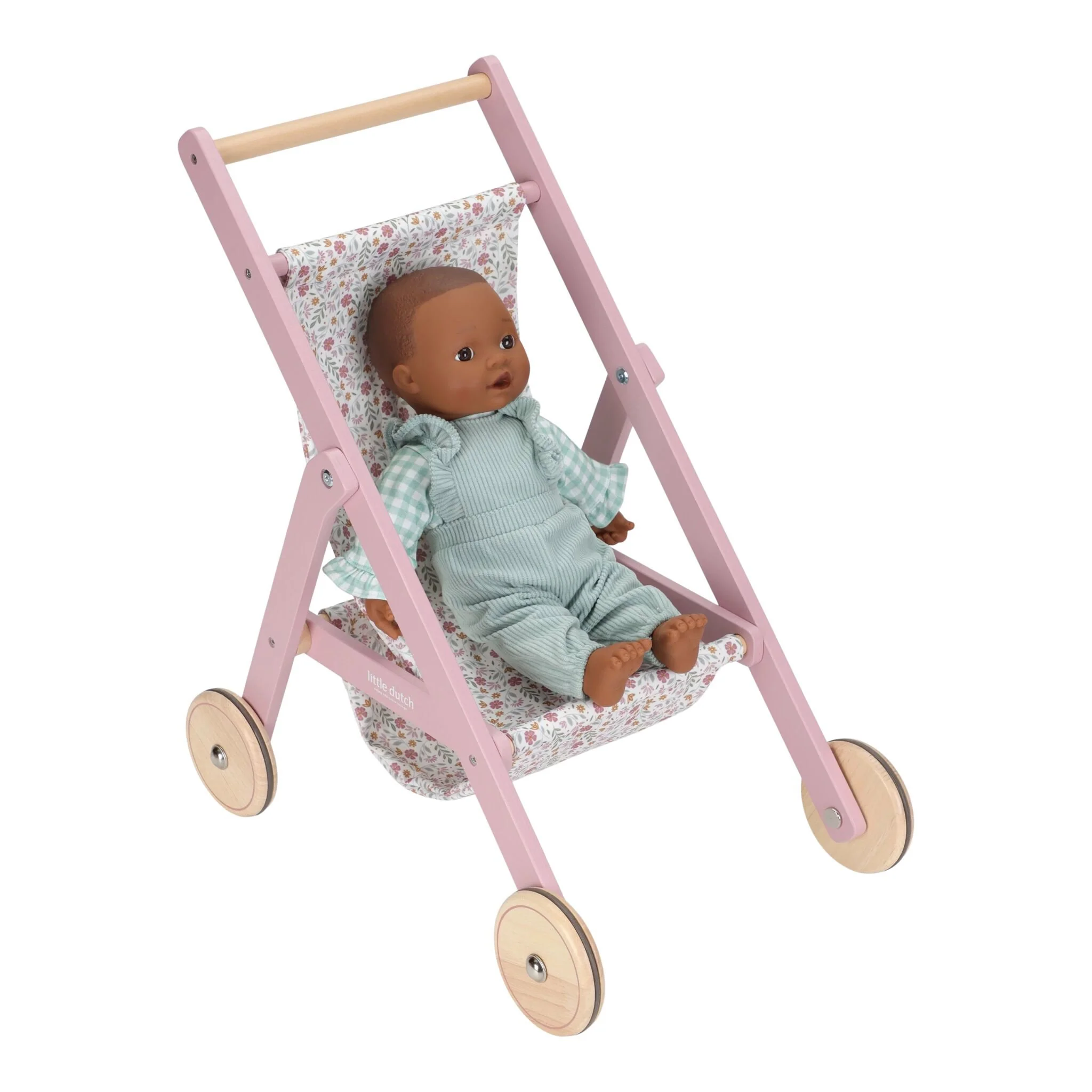 carrinho-de-bonecas-rosa-claro-little-dutch