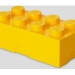 caixa lego encaixe amarelo 8 pins
