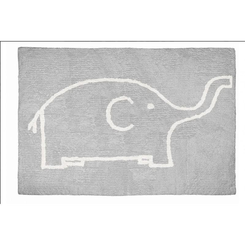 alfombra-infantil-algodon-100-lavable-aratextil-elefante-gris