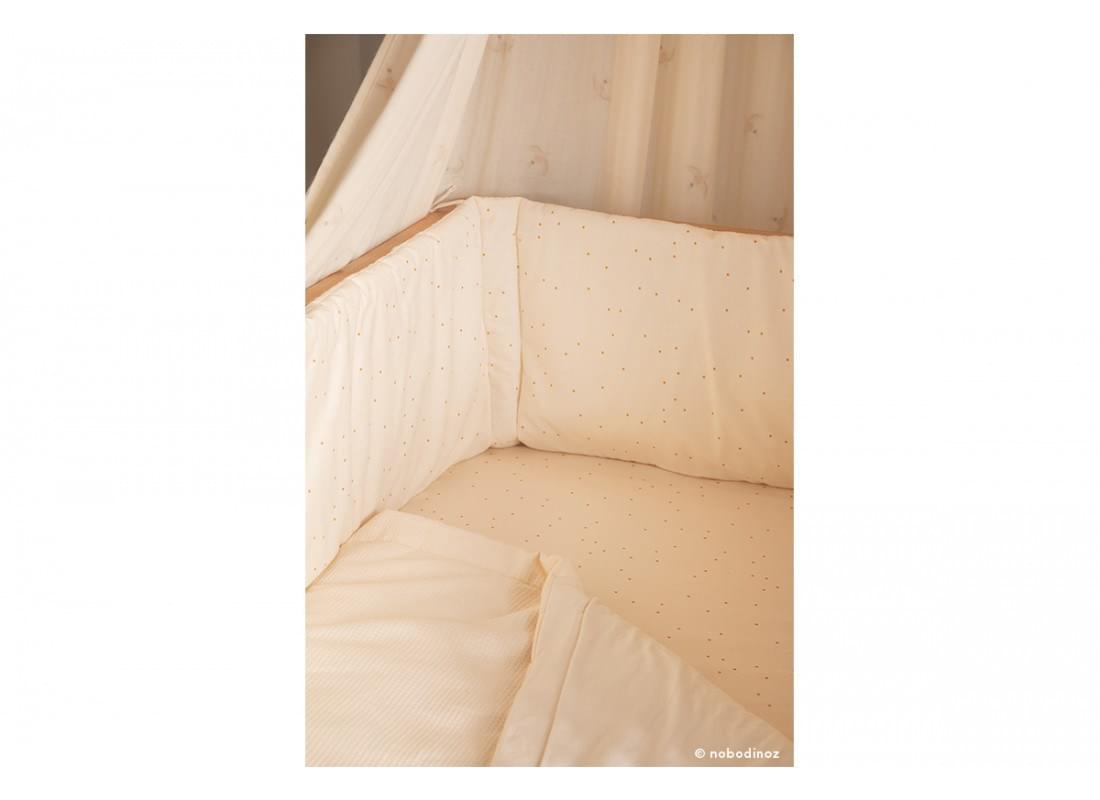mood-nest-cot-bumper-honey-sweet-dots-nobodinoz-b_1 nobodinoz-protetor-de-grades-pontos-de-mel
