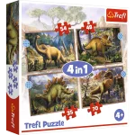 Puzzle 4 em 1 - Dinossauros