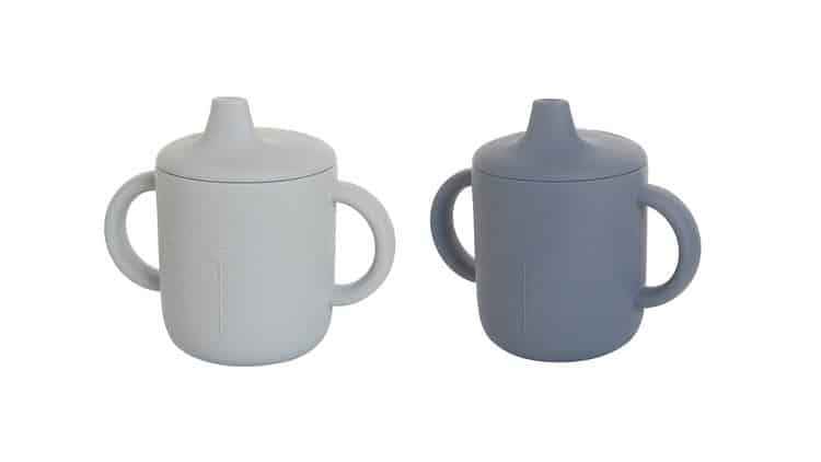 Conjunto de 2 Copos de silicone Lili Indigo/ Sky Blue- The Cotton Cloud