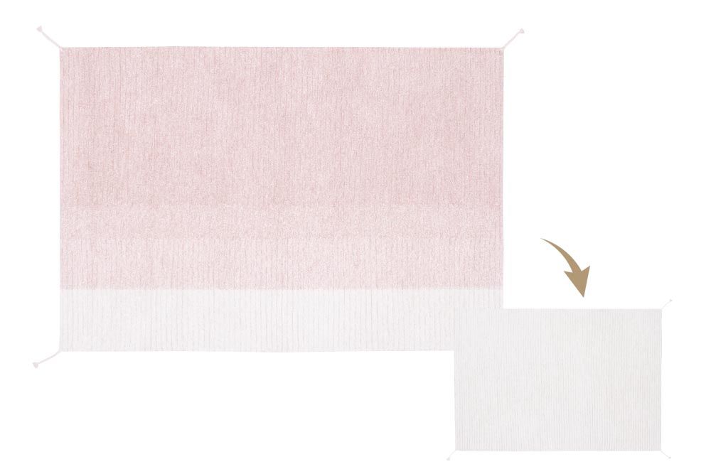 lorena canals-tapete reversível-gelato rosa
