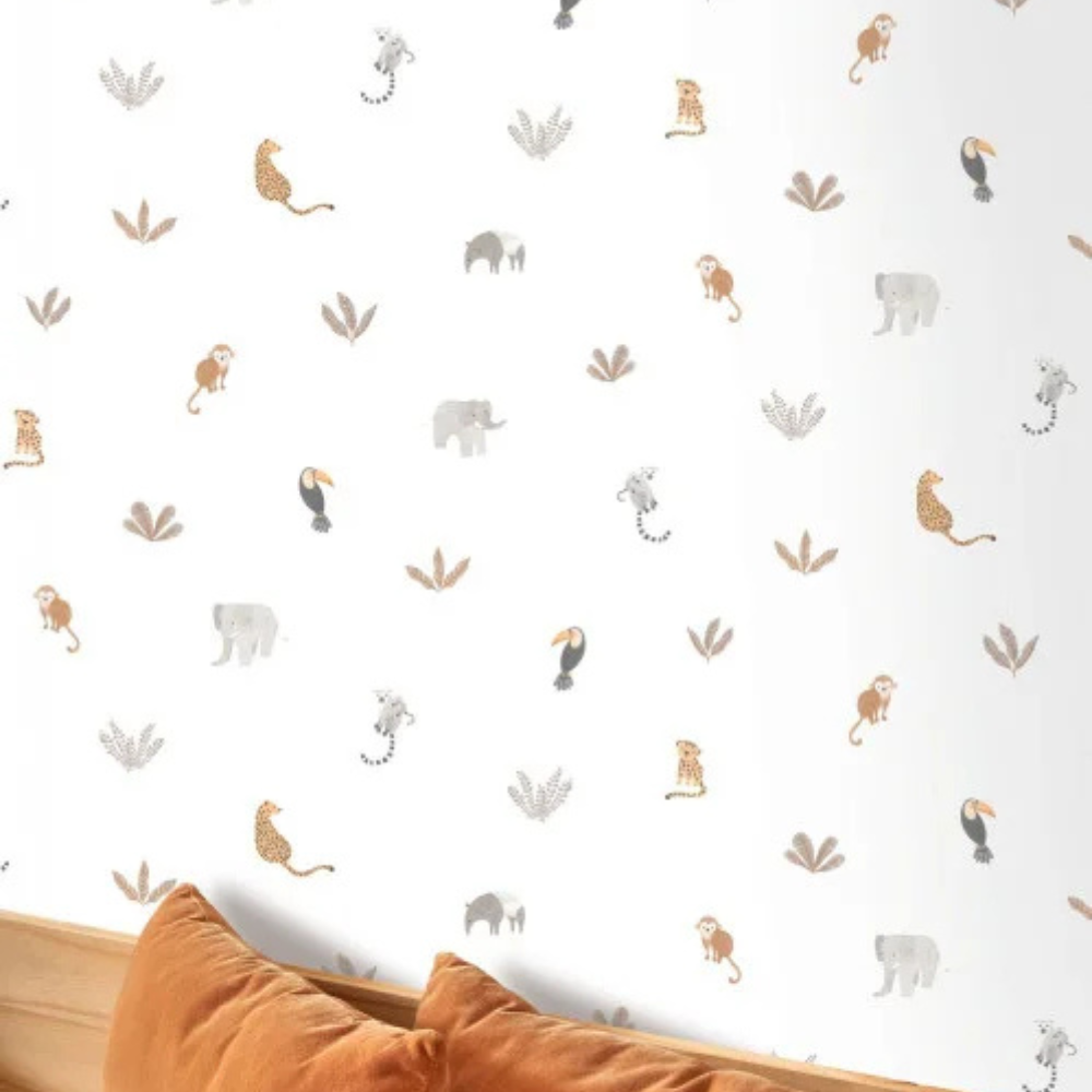 papel-de-parede-companheiros-da-selva-casa-deco- papel de parede companheiros da selva casadeco