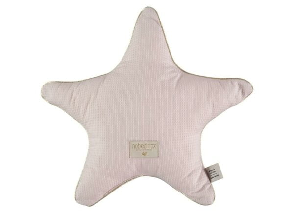 aristote-star-cushion-dream-pink-honeycomb-estrela-almofada-rosa-claro-nobodinoz