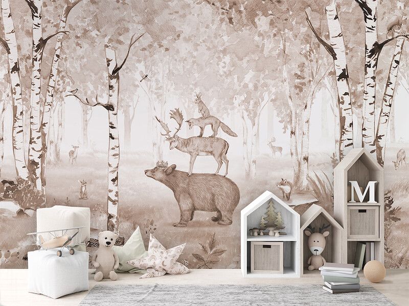 Kikki-belle-mural-de-parede-bear-kind