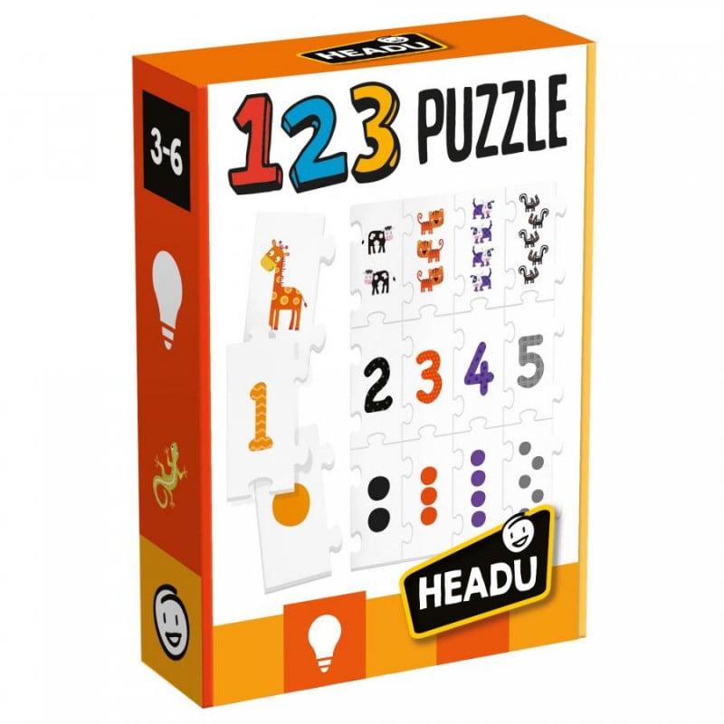 123 Puzzle - Headu 3-6 anos