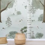 kharu-papier-peint-panoramique-foret mural-de-parede-lilipinso-floresta-