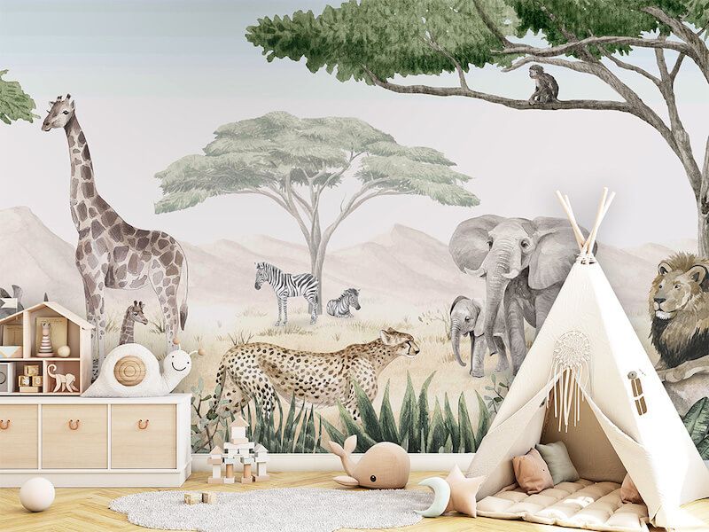 kikki-belle-Savannah-jive-mural-de-parede-