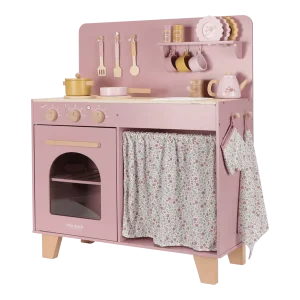Cozinha de Brincar de Madeira Cor-de-Rosa da Little Dutch